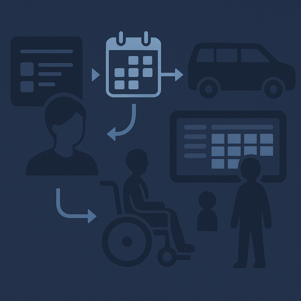 送迎計画AIエージェントの画面イメージ